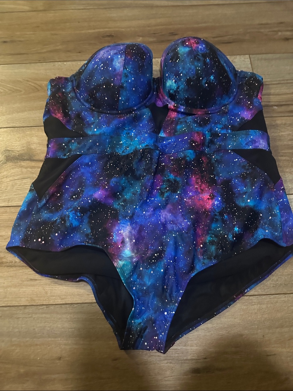 torrid Blue and Purple Galaxy Print One-Piece